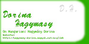 dorina hagymasy business card