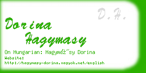 dorina hagymasy business card